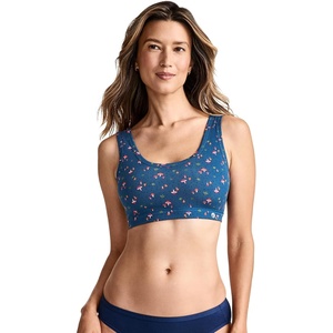 image:imageJockey Womens Bra Organic Cotton Stretch Tank Strap BraletteMushroom Toss