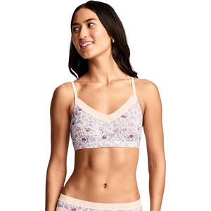 image:imageJockey Womens Bra Soft Stretch Lace Microfiber BraletteFlower Field