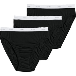 image:imageJockey Womens Underwear 100 Cotton Classic French Cut  3 PackBlack