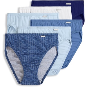 image:imageJockey Womens Underwear 100 Cotton Elance French Cut  6 PackFlower Grid