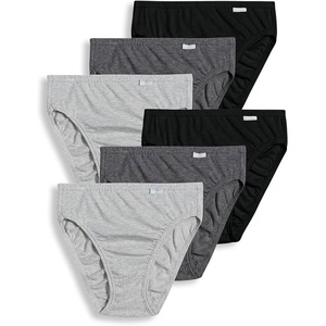 image:imageJockey Womens Underwear 100 Cotton Elance French Cut  6 PackGrey HeatherCharcoal HeatherBlack
