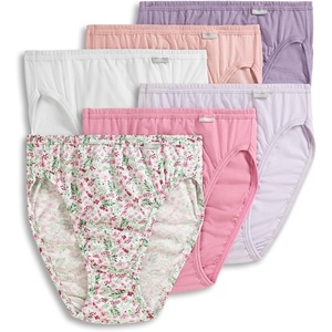 image:imageJockey Womens Underwear 100 Cotton Elance French Cut  6 PackPressed Petals