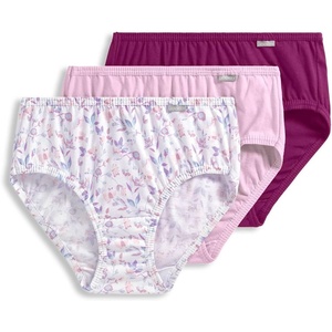 image:imageJockey Womens Underwear 100 Cotton Elance Hipster  3 PackChalky PinkPainted Purple MeadowMajestic Berry