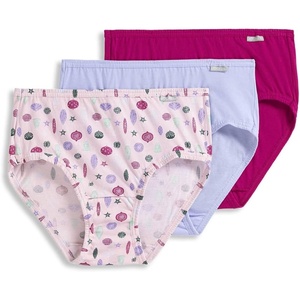 image:imageJockey Womens Underwear 100 Cotton Elance Hipster  3 PackFab FuchsiaPink Pearl Doodle OrnamentsDreamy Blue