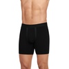 image:imageJockey Mens Underwear Chafe Proof Pouch Cotton Stretch 6 Boxer Brief  3 PackBlack