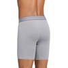 image:imageJockey Mens Underwear Chafe Proof Pouch Cotton Stretch 6 Boxer Brief  3 PackJust Past MidnightMid GreyBlack Out