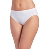 image:imageJockey Womens Underwear Comfies Cotton French Cut  3 PackWhiteShellWhite