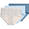 image:imageJockey Womens Underwear Organic Cotton Stretch Logo Modern Brief  3 PackWinter Floral