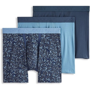 image:imageJockey Mens Underwear Chafe Proof Pouch Cotton Stretch 6 Boxer Brief  3 PackNocturne Camo