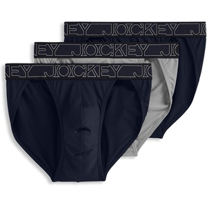 image:imageJockey Mens Underwear Microfiber Stretch String Bikini  3 PackTrue NavyQuartz GreyTrue Navy