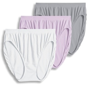 image:imageJockey Womens Underwear Comfies Cotton French Cut  3 PackWhitePink PearlGrey