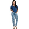 image:imageJockey Womens Sleepwear Organic Cotton Stretch JoggerDandelion Dance