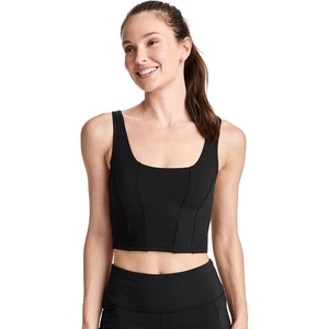 image:imageJockey Womens Bra Longline Low Impact Sports BraBlack