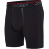 image:imageJockey Mens Underwear Chafe Proof Pouch Microfiber 85 Long Leg Boxer Brief  3 PackBlack Night