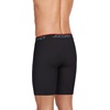 image:imageJockey Mens Underwear Chafe Proof Pouch Microfiber 85 Long Leg Boxer Brief  3 PackBlack Night