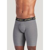 image:imageJockey Sport Mens Underwear Microfiber 10 Midway BriefGrey Heather