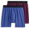 image:imageJockey Mens Underwear Ultimate Freedom 8 Long Leg Boxer Brief  2 PackNordic BlueGrape Wine