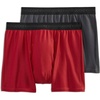 image:imageJockey Mens Underwear Ultimate Freedom Boxer Brief  2 PackTrusted GreyCandied Red