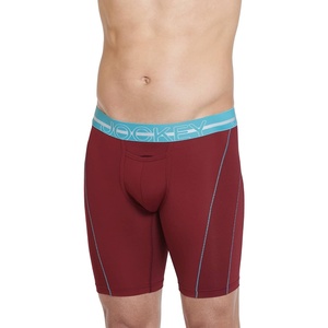 image:imageJockey Sport Mens Underwear Silver Microfiber 9 Long Leg Boxer BriefBerry Bloom
