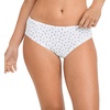 image:imageJockey Womens Underwear 100 Cotton Elance Bikini  3 PackFuture DuskGrape Brush DotFloral Wallpaper