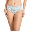 image:imageJockey Womens Underwear 100 Cotton Elance Bikini  3 PackIris BlueTender Yellow StripeDainty White Florals