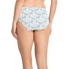 image:imageJockey Womens Underwear 100 Cotton Elance Bikini  3 PackIris BlueTender Yellow StripeDainty White Florals
