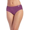 image:imageJockey Womens Underwear 100 Cotton Elance Hipster  6 PackOatmealBoysenberryPerfect Purple