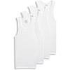 image:imageJockey Boys Undershirt Boys 100 Cotton Rib Tank  4 PackWhite