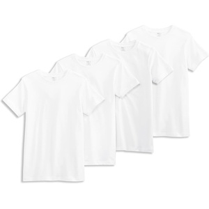 image:imageJockey Boys Undershirt Boys 100 Cotton Crew Neck TShirt  4 PackWhite