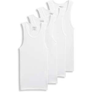 image:imageJockey Boys Undershirt Boys 100 Cotton Rib Tank  4 PackWhite