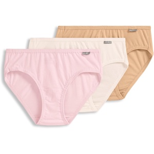 image:imageJockey Womens Underwear 100 Cotton Elance Bikini  3 PackIvoryLightPink Shadow