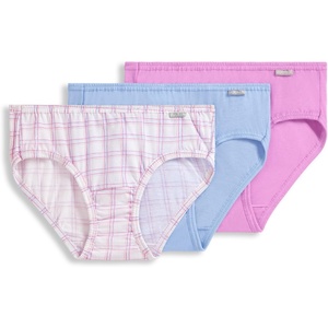 image:imageJockey Womens Underwear 100 Cotton Elance Bikini  3 PackWatercolor Rose