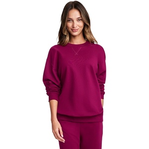 image:imageJockey Womens Loungewear Unwind Lounge Crew SweatshirtBerry Frost