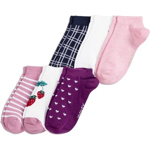 image:imageJockey Womens Socks Womens Pattern Low Cut Socks  6 PackBerry Blush