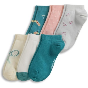 image:imageJockey Womens Socks Womens Pattern Low Cut Socks  6 PackFawn Mist