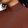 image:imageJockey Womens Activewear Supersoft Mock Neck BodysuitCoffee
