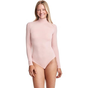 image:imageJockey Womens Activewear Supersoft Mock Neck BodysuitRose Petal
