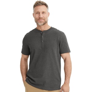 image:imageJockey Outdoors Mens Casualwear Short Sleeve HenleyCharcoal Heather